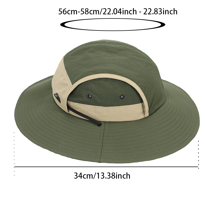 Chapeaux de soleil d'été à large bord avec cordon coupe-vent pour hommes et femmes, idéaux pour la plage et la pêche
