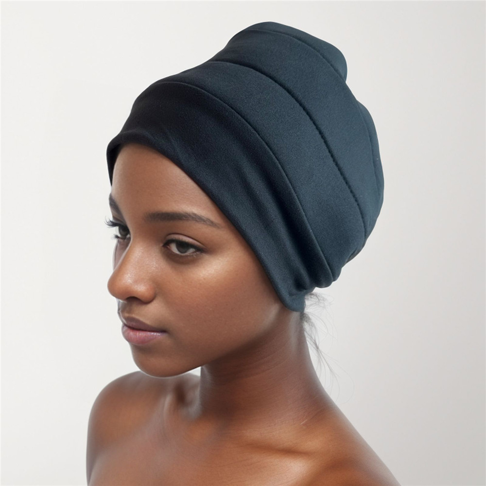 Turban léger sous écharpe, bonnet noir, élévateur de turban, sous-vêtement
