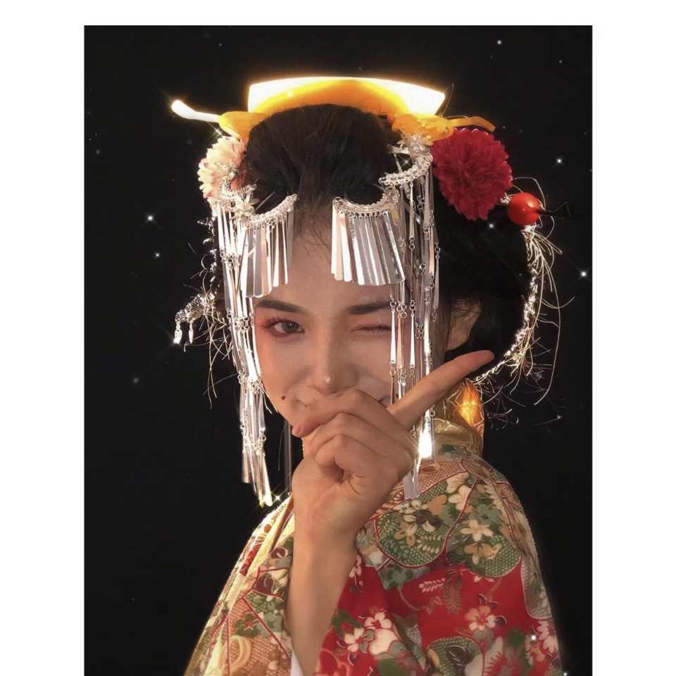 Épingle à cheveux Geisha japonaise, longs pompons argentés, pour femmes, beau couvre-chef de mariée, accessoire de Cosplay kimono