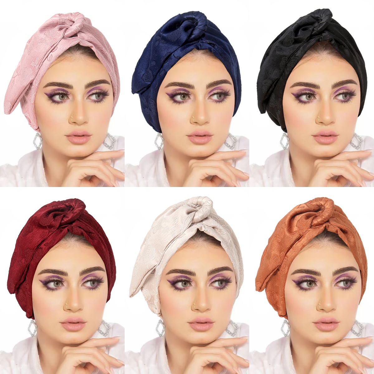 Turban uni pour femme, chapeau indien, hijab musulman, bonnet, foulard pour perte de cheveux, bonnet chimio, couvre-chef, bandanas, turbante mujer