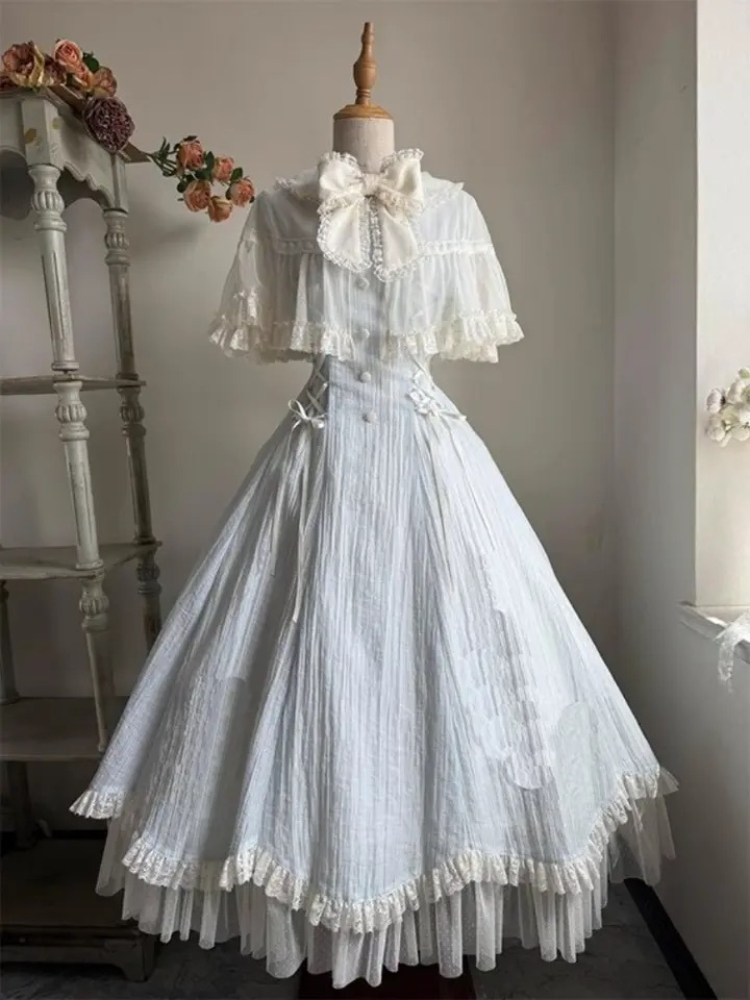 Nouvelle Robe Midi Femme Automne 2026 – Style Princesse Romantique en Dentelle Vintage Française – Tenue de Soirée Élégante et Formelle