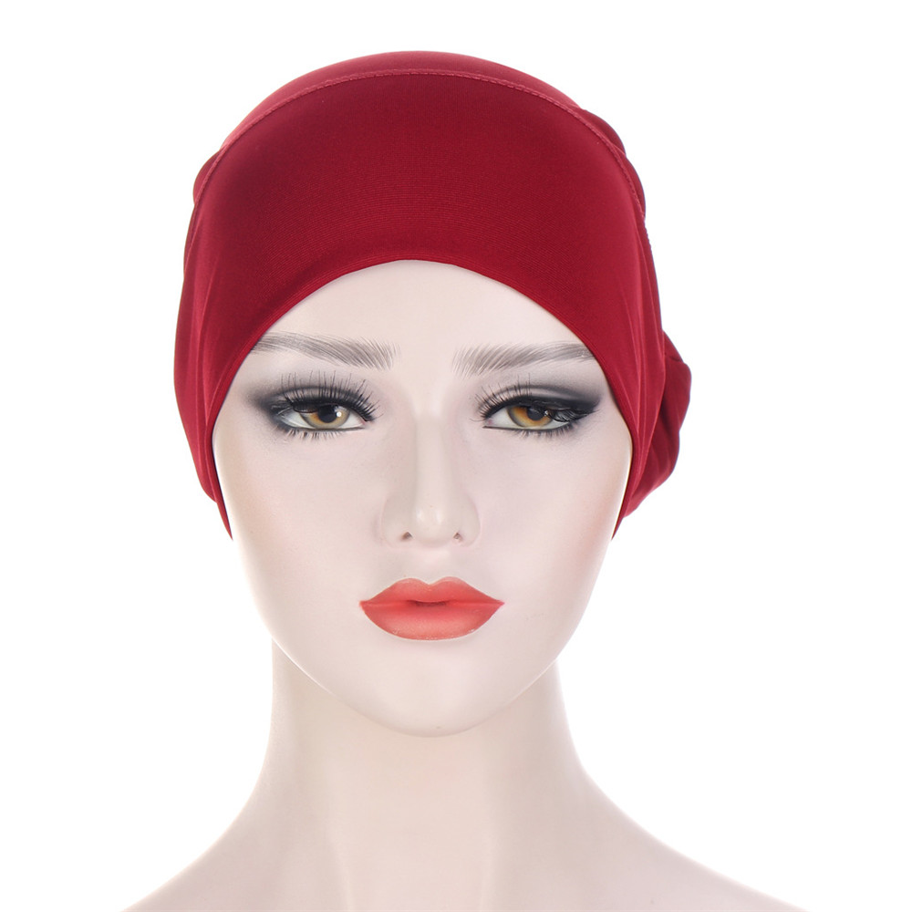 Turban à nœud Skullies pour femmes musulmanes, Bonnet, perte de cheveux, chimio, Cancer, Bandanas, arabe, islamique, couvre-chef, nouveau