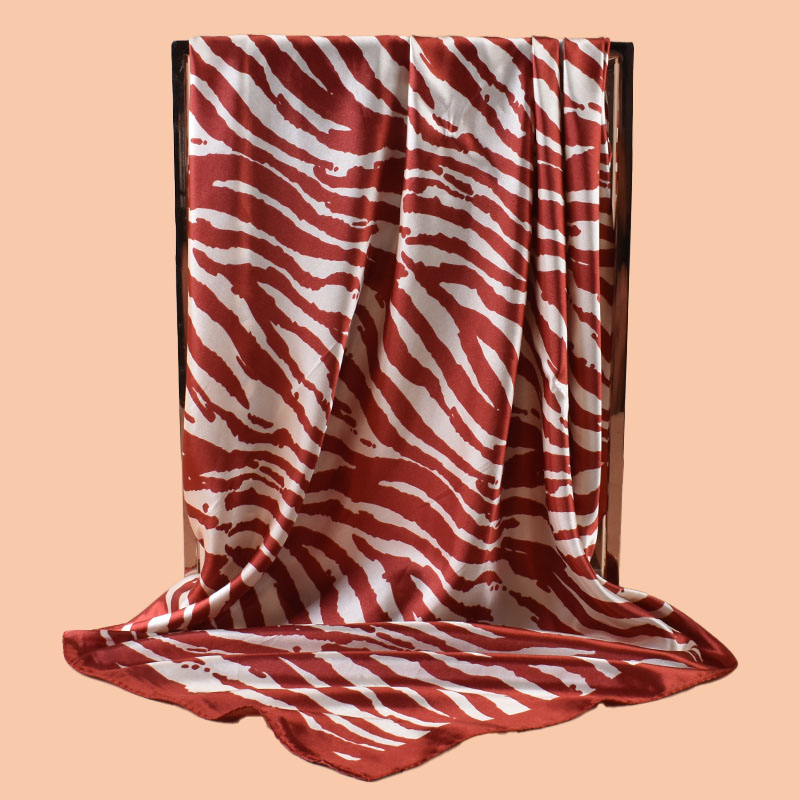 Foulard carré en Satin pour femmes, accessoire de plage d'été, à la mode, 90x90 pouces, multi-usage, serviette pour cheveux polyvalente, 1 pièce