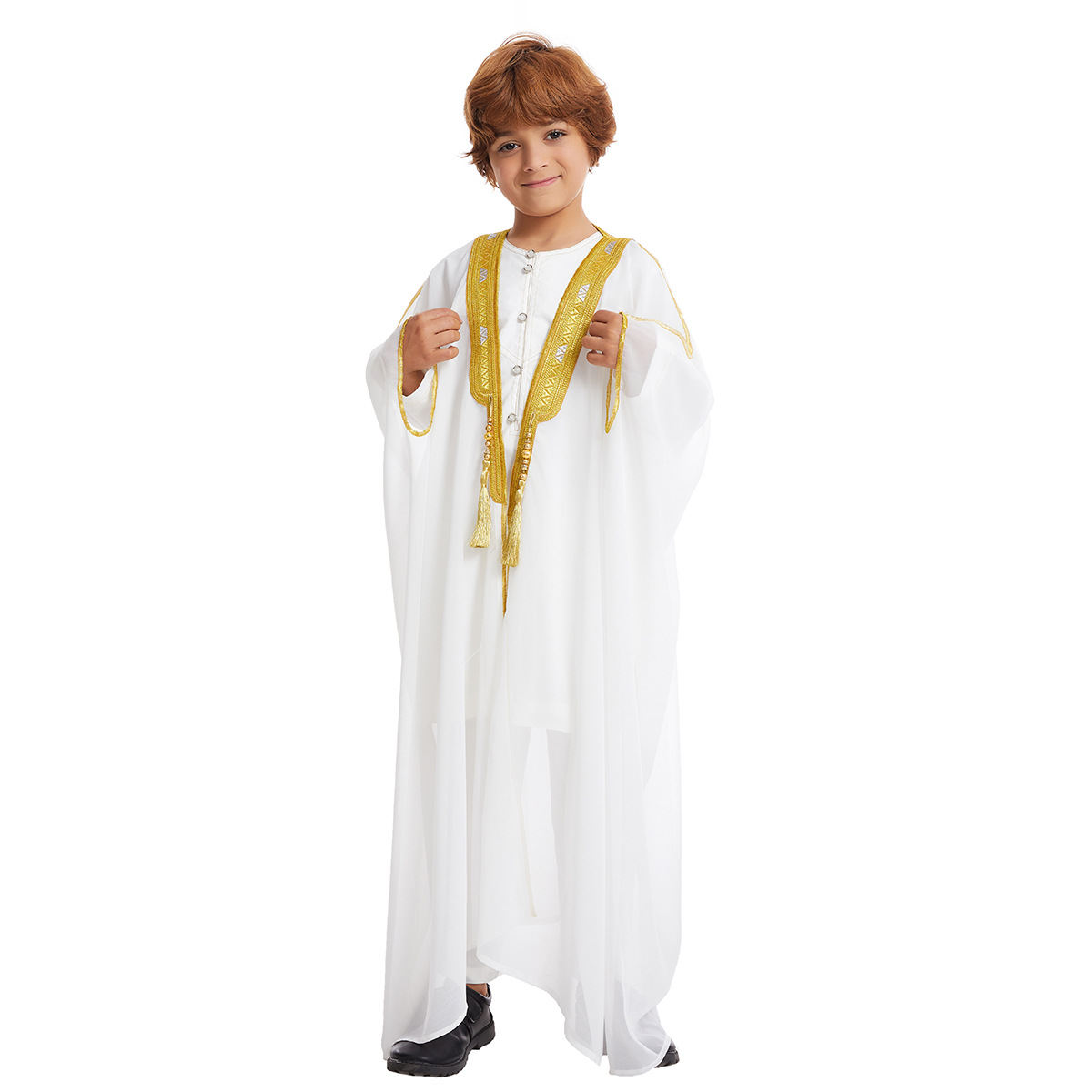 Eid musulman garçons Robe Dishdasha enfants ouvert Abaya prière caftan Ramadan maroc Jubba modeste islamique dubaï saoudien Abayas Thobe