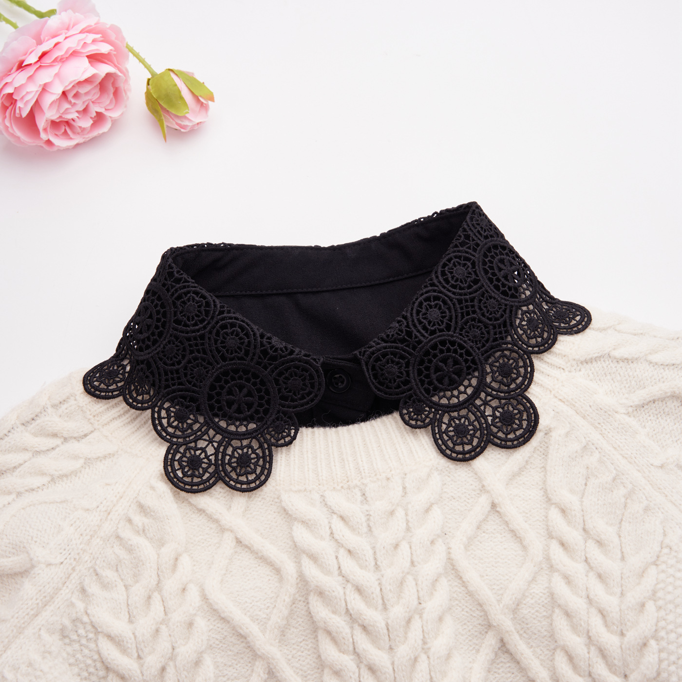 Faux col décontracté, décoration, chemisier d'affaires, col de chemise détachable, pull pour femmes, faux cols, haut à revers, accessoires pour vêtements
