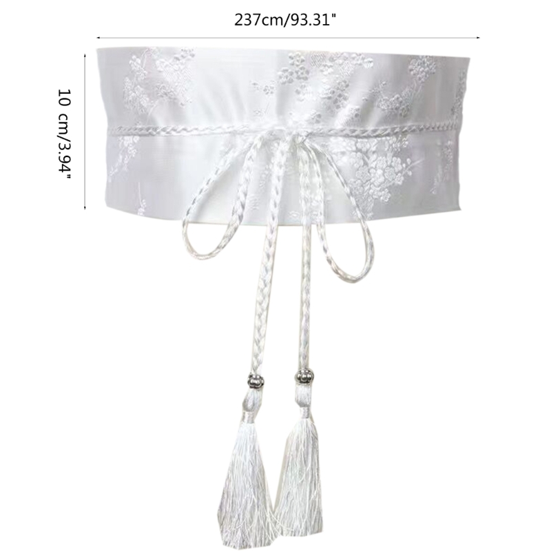 Ceinture Hanfu vintage pour femmes, ceinture de style chinois élégant avec glands, accessoire pour vêtements Hanfu, dynastie Han