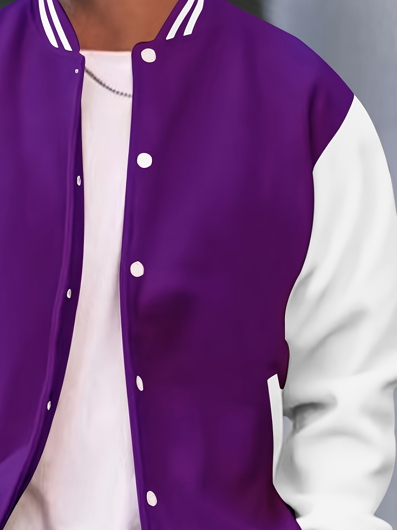Veste de style collégial pour hommes, décontractée, mode printemps et automne, veste de baseball à boutons, manteau polyvalent