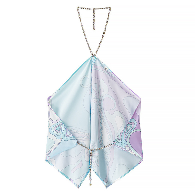 Mode licou imprimé gilet femmes débardeurs sans manches femmes T-Shirts dame plage vacances hauts chemise de mode