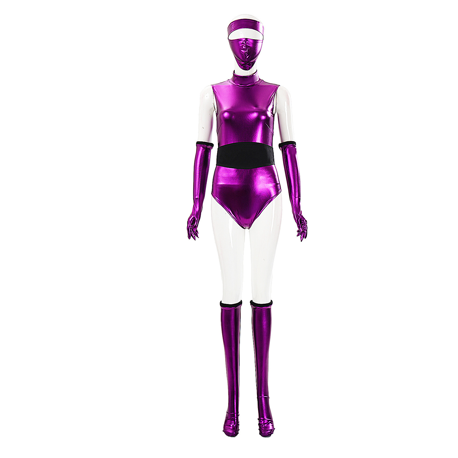 Costume de cosplay Game Mortal Mileena Komba, combinaison violette, haut, short, masque, ensemble complet pour femmes, Halloween, carnaval, fête