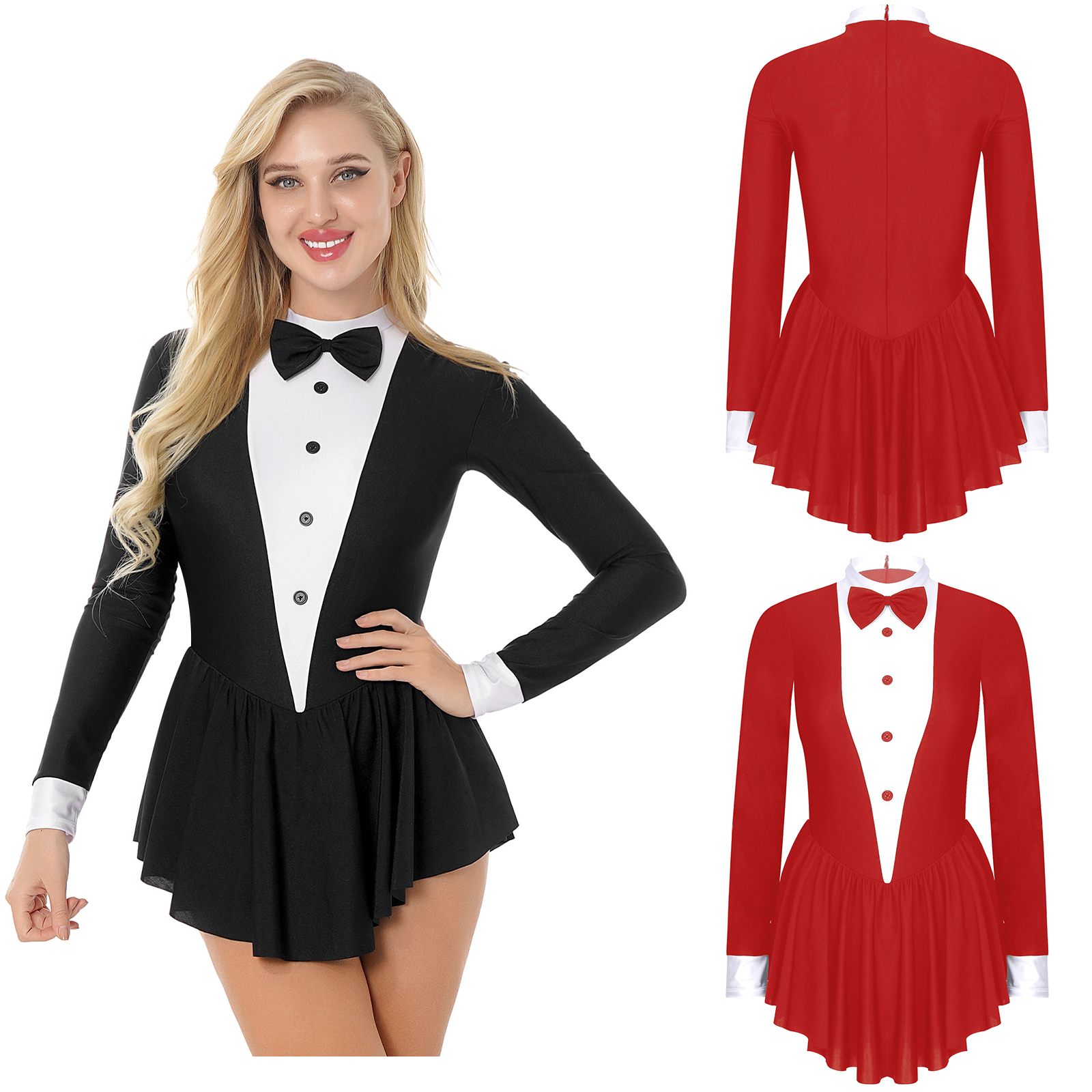 Costume de magicien pour femmes, justaucorps de smoking pour adultes, vêtements de club, vêtements de danse de patinage artistique, Cosplay, fête de carnaval, déguisement de jeu de rôle
