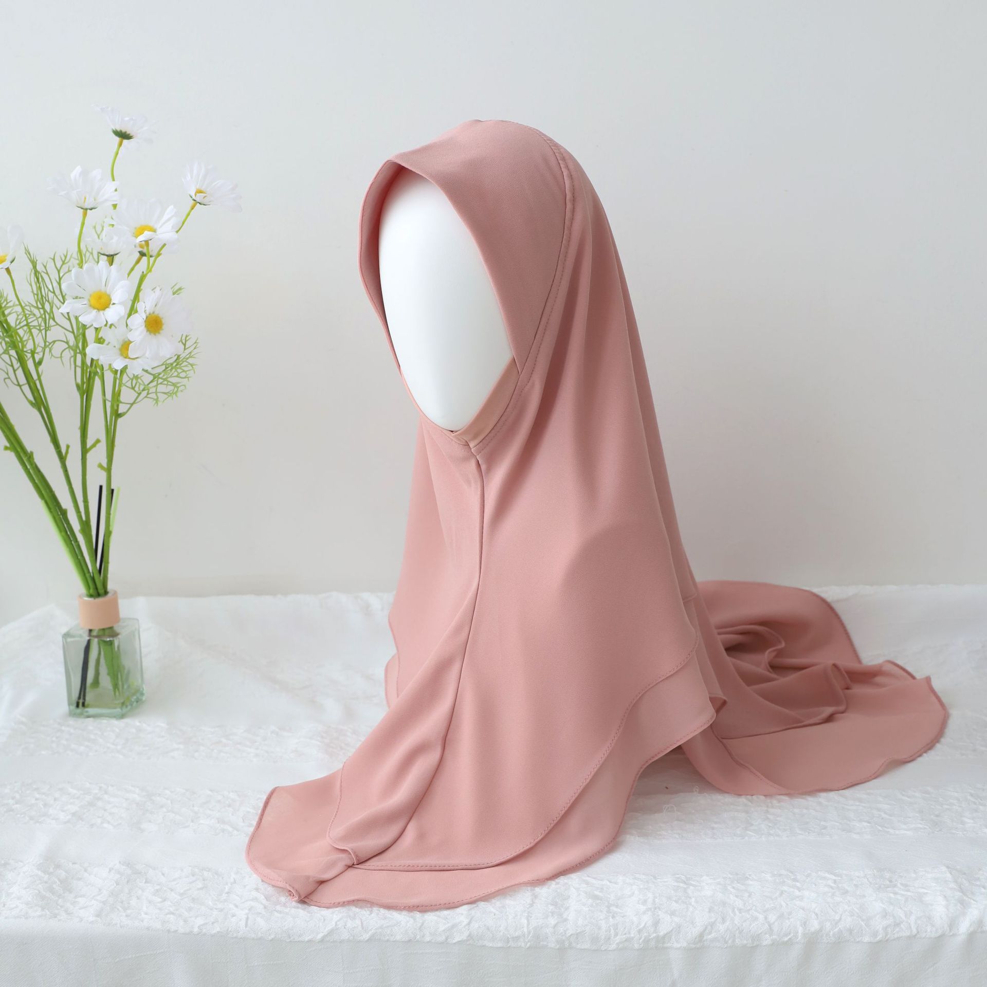 Foulard Instantané en Mousseline de Soie pour Femme, Turban, Bandeau de Sauna Arabe, tiens imar, Enveloppe Islamique, Châle pour Ramadan, Eid, Hijab Musulman, Amira, Une Pièce