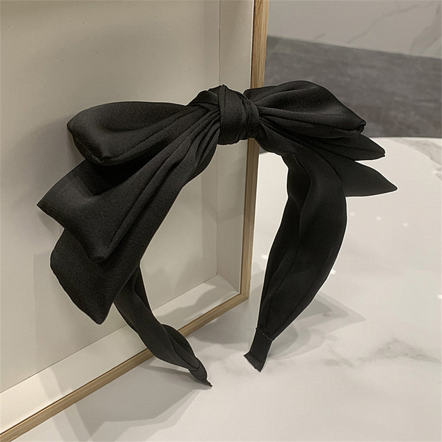 Nouvelle mode rétro femmes bandeau large côté grand nœud papillon bandeau classique décontracté Turban filles chapeaux cheveux accessoires en gros
