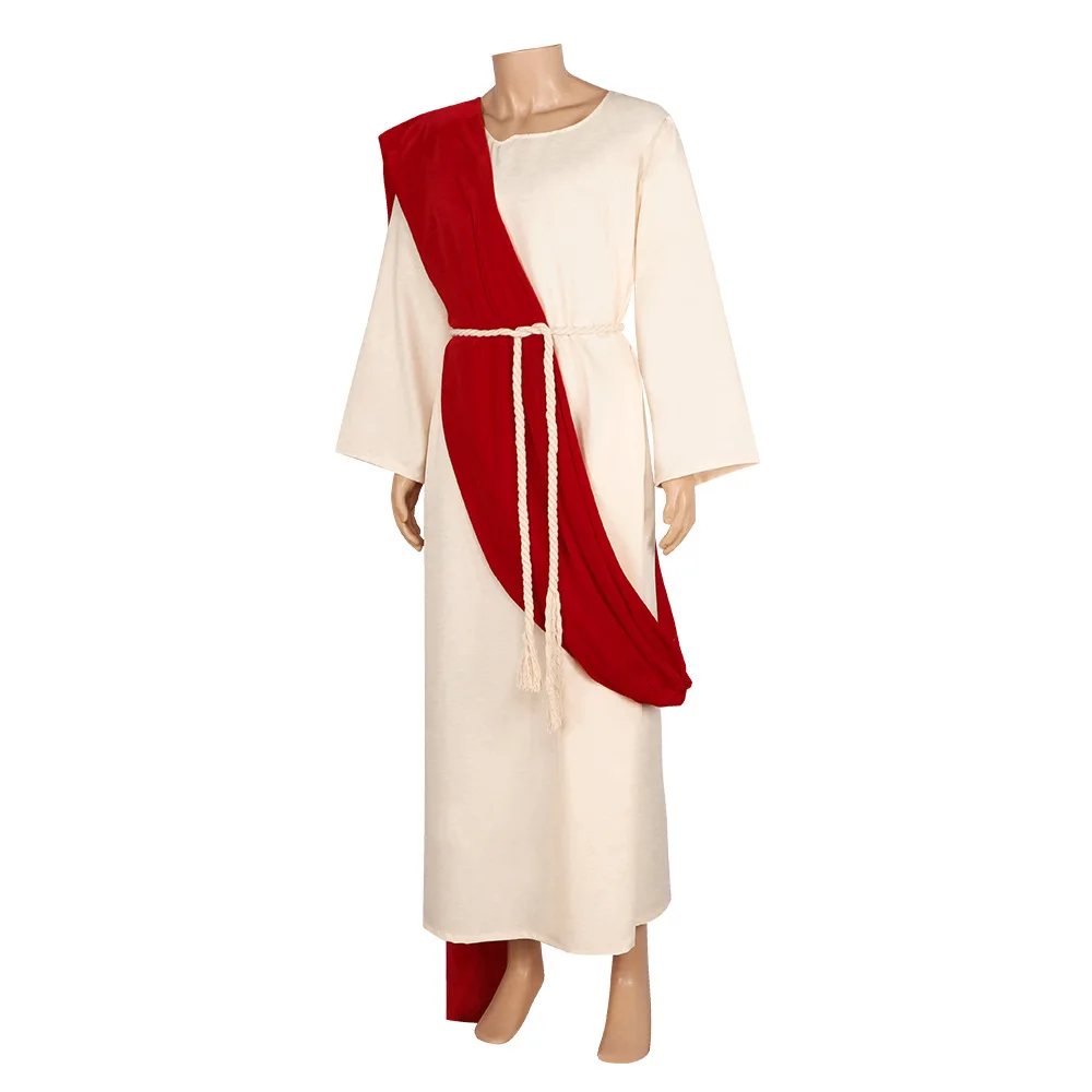 Jésus Christ prêtre romain moine Cosplay Costume Halloween Costume grec adulte Religion nonne Toga Robe Robe tenue catholique pour hommes