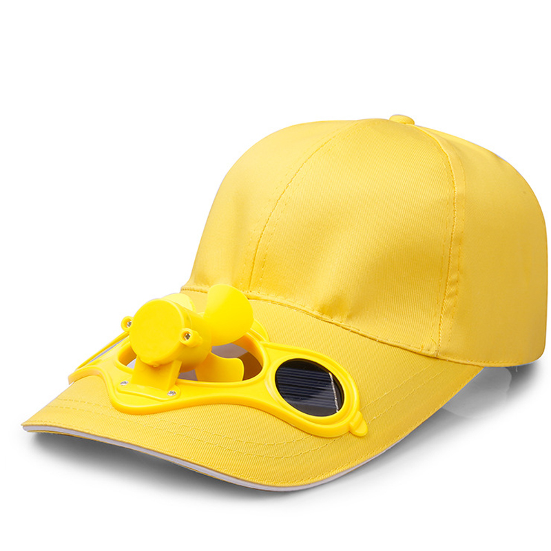 QBHAT été hommes femmes Sport en plein air Protection solaire casquette de Baseball avec énergie solaire ventilateur de refroidissement décontracté pare-soleil casquette
