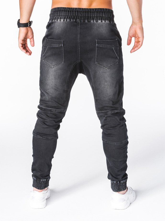 Hommes jean crayon pantalon taille élastique cordon à lacets poches lavé en détresse cheville longueur pantalon 2025 Streetwear Denims