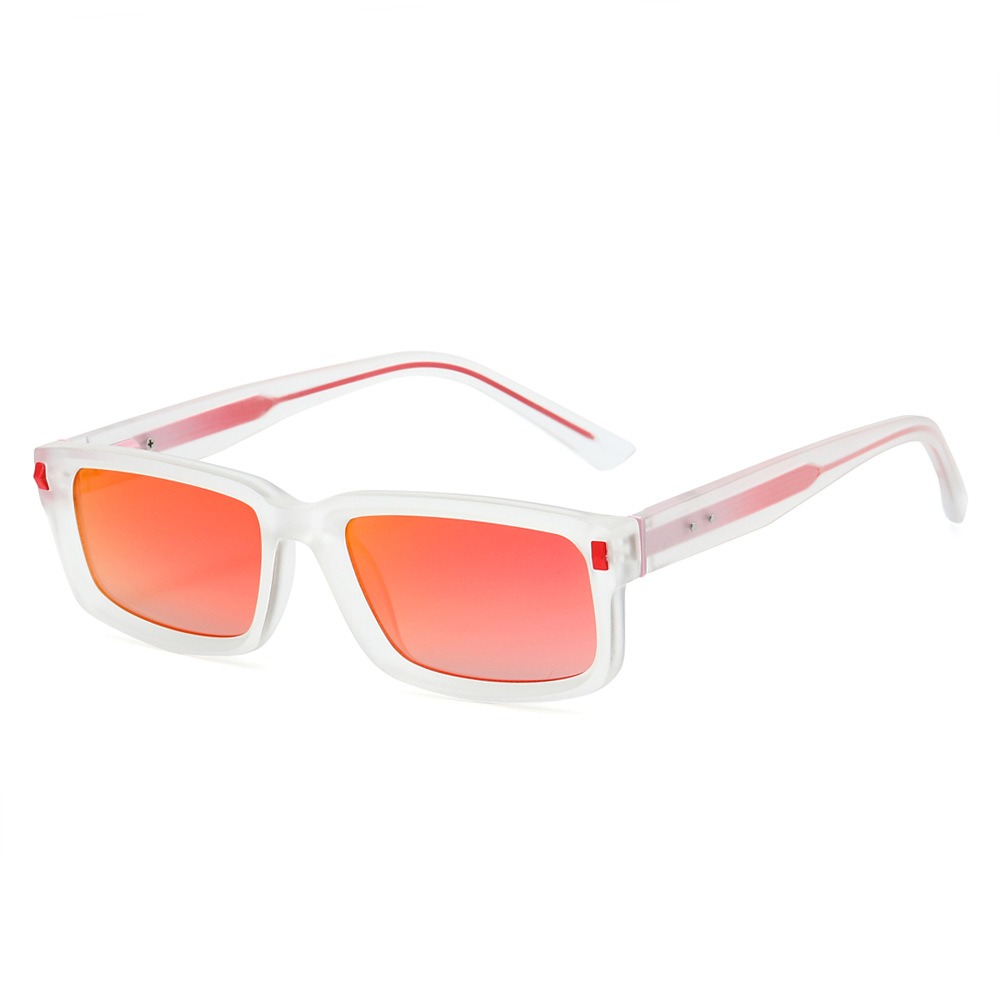 Lunettes de soleil carrées à la mode pour hommes et femmes, avec noyau en métal, UV400, marque de luxe, unisexes, pour voyage, randonnée, plage, pêche