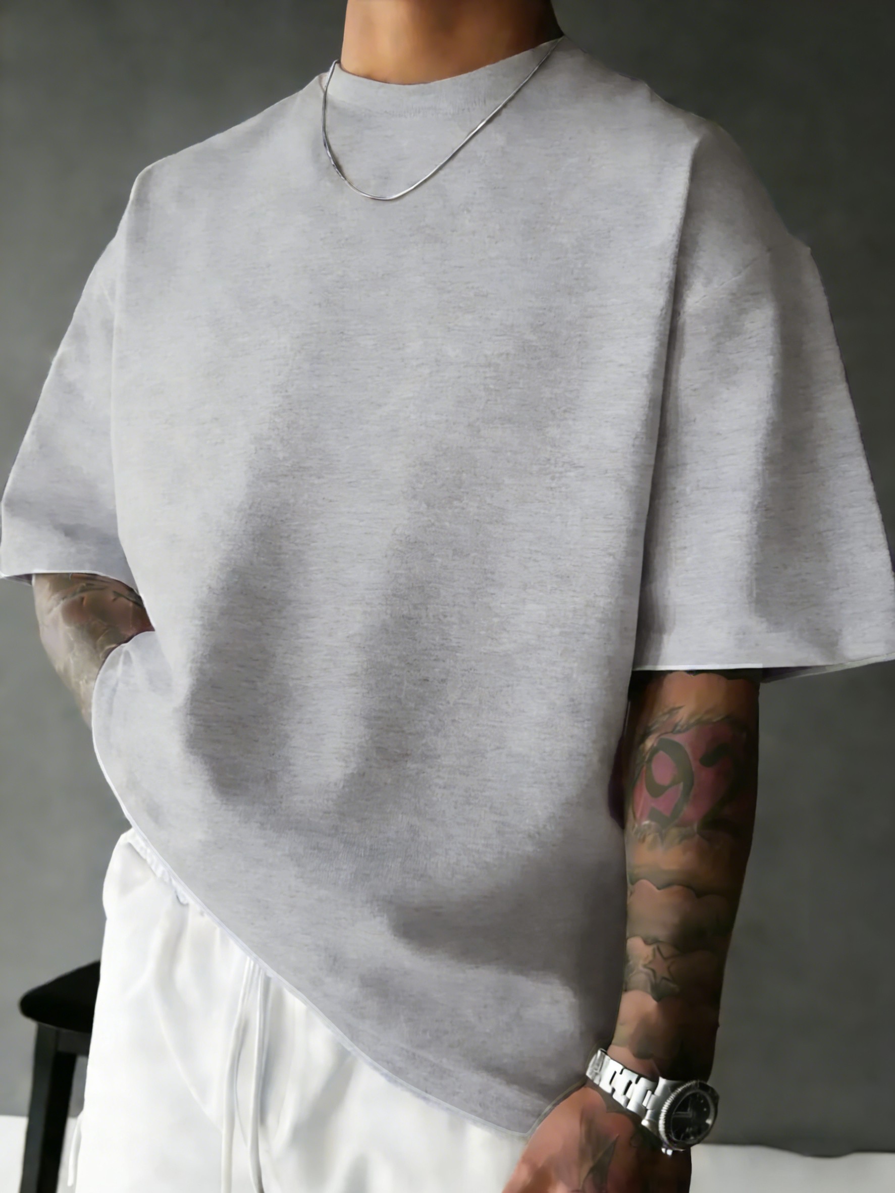 T-shirt d'été décontracté en coton à manches courtes pour homme – Respirant, confortable, basique, sportif, streetwear doux