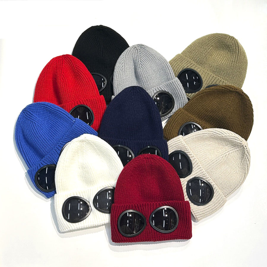 Bonnet chaud d'hiver pour femmes et hommes, lunettes coupe-vent, masque de Ski tricoté, Protection des oreilles en plein air, chapeau froid de sport, nouvelle collection