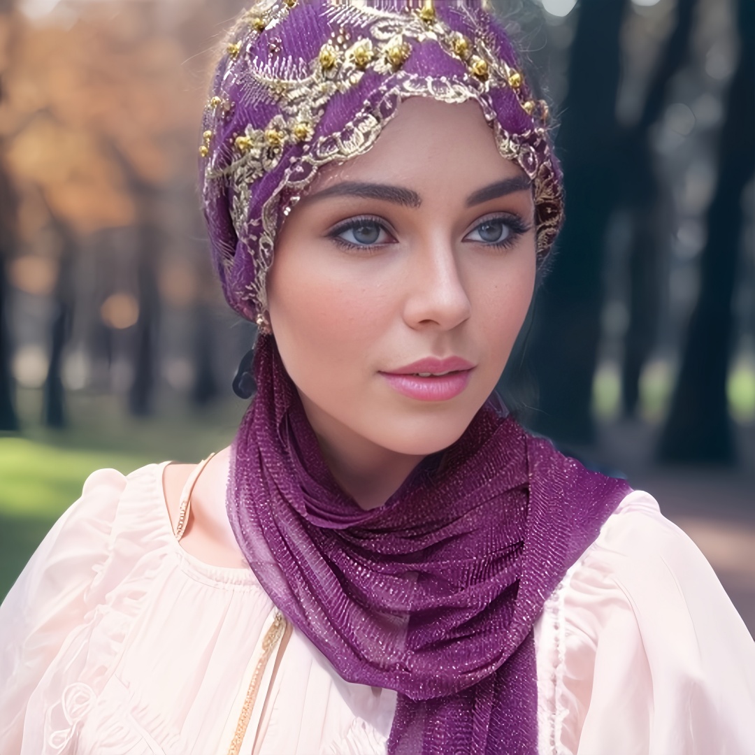 Chapeau brodé musulman pour femmes, bandeau Hijab musulman, écharpe instantanée, Turban islamique, splendide Bandana