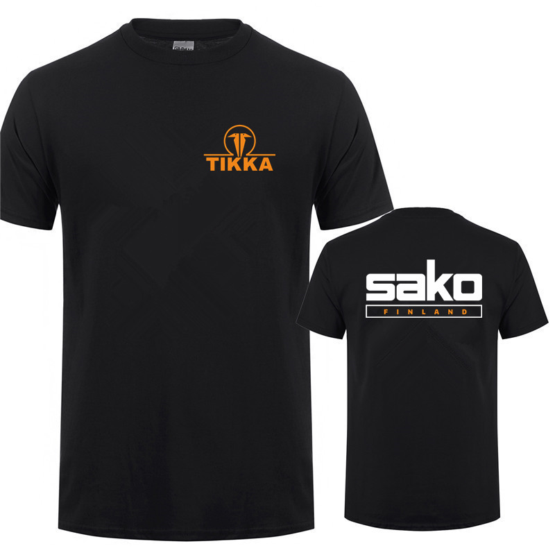 Tikka par Sako Finlande armes à feu t-shirts t-shirts décontracté à manches courtes en coton homme Tshirt LH-252
