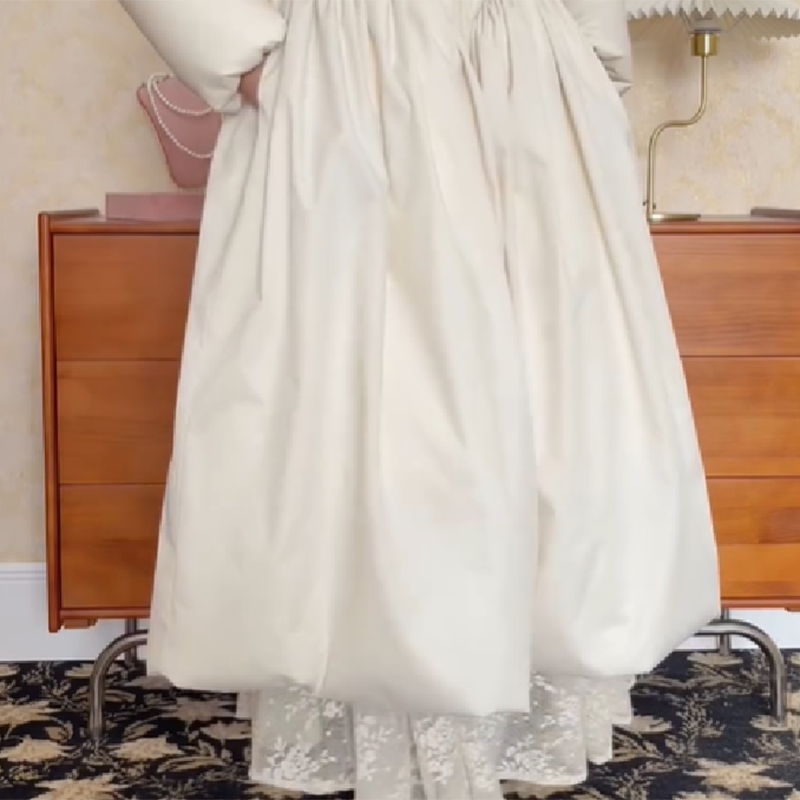 Femmes Chic solide robe Maxi veste bouffante coupe ajustée ligne S grand ourlet chaud longues Robes manteau 2026 nouvelle tenue dame haute rue vêtements d'extérieur