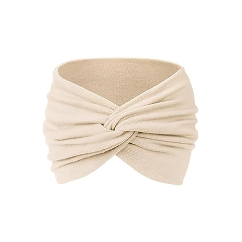 Bandeau élastique pour le fitness, bandeau à bord large pour le yoga, bandeau absorbant la sueur, foulard à la mode, bandeau cravate