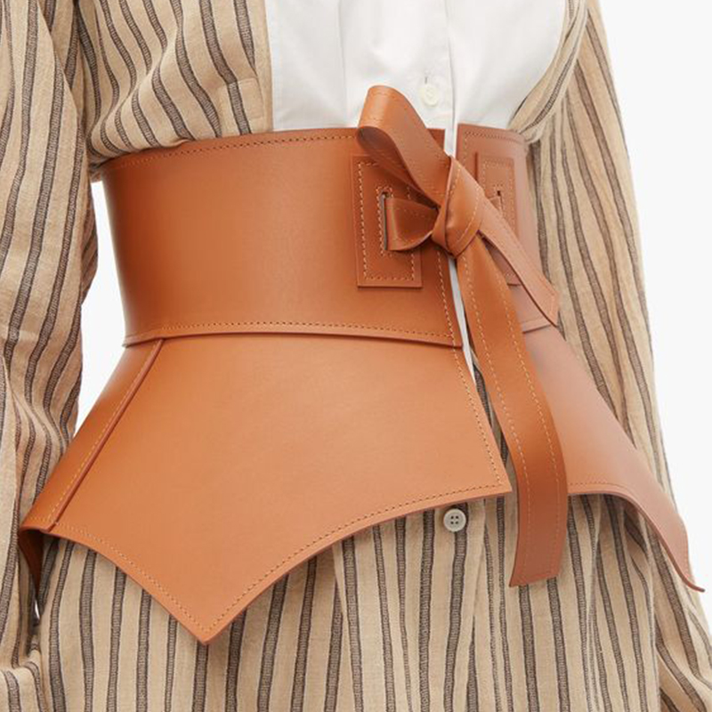 Ceinture large à lacets pour femmes, nouveau Style, jupe à nœud papillon, décoration à la mode, cravate à la taille, accessoire polyvalent