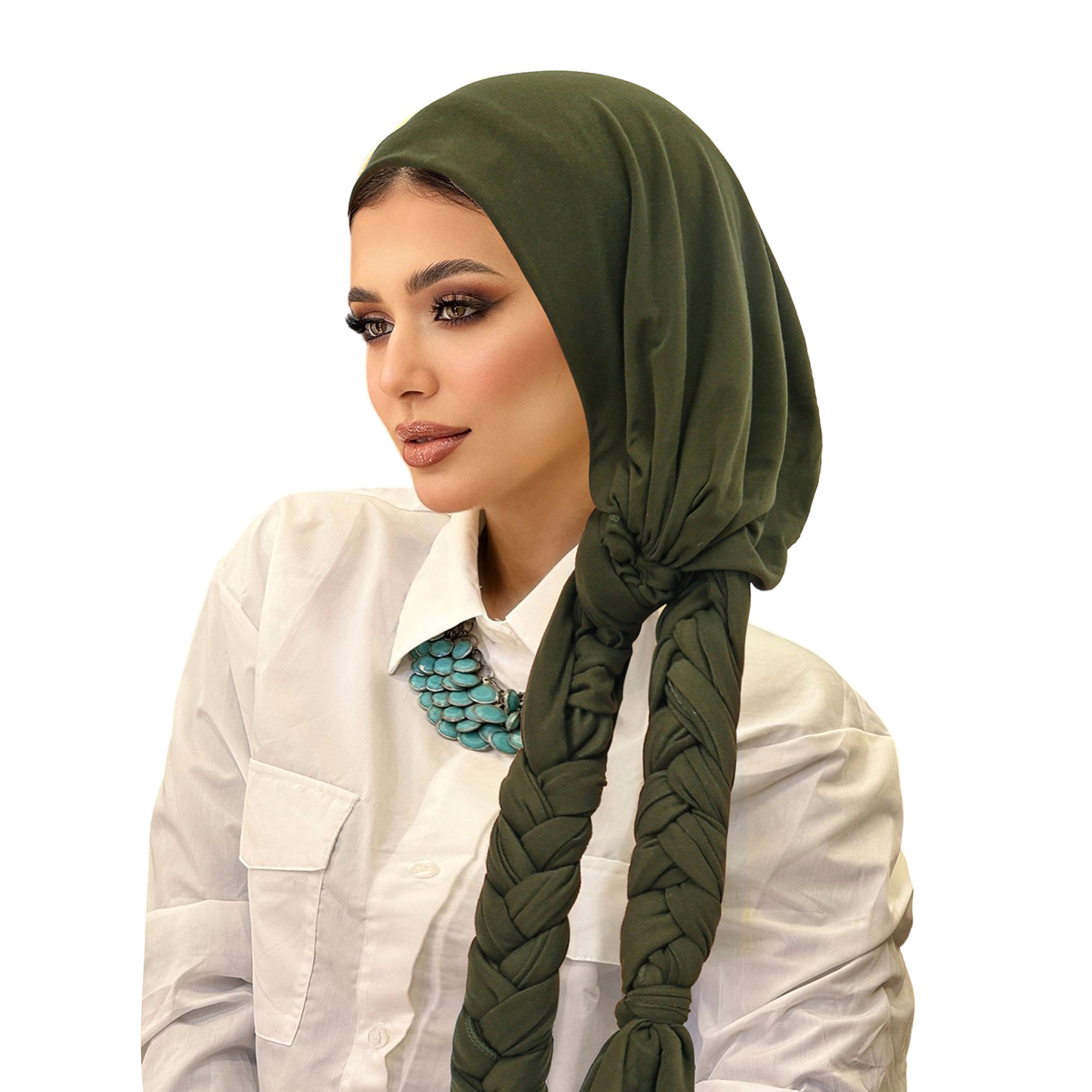 Hijabs musulmans pour femmes, foulard, chapeau tressé, couverture de cheveux, accessoire tendance, bandeau populaire transfrontalier pour femmes
