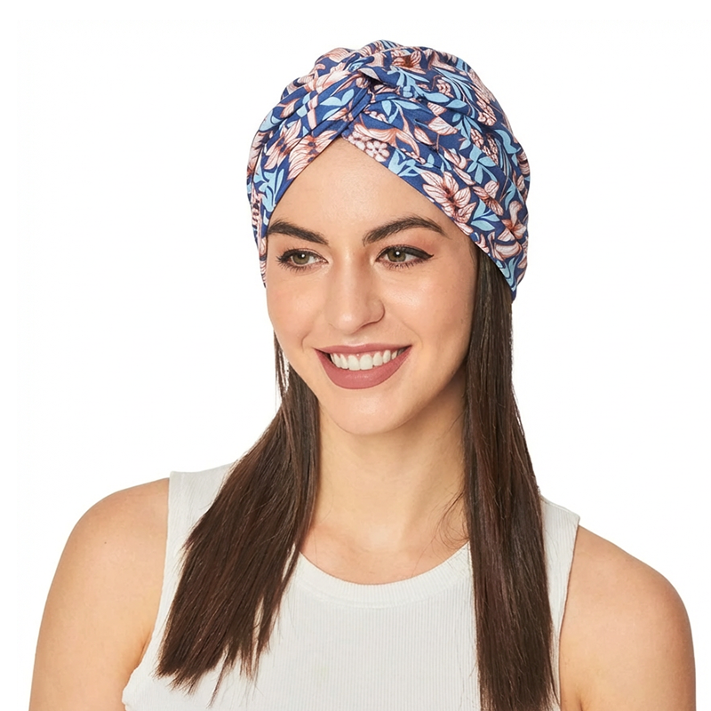 Chapeau Turban Musulman à Imprimé Floral pour Femme, Foulard Hijab, Chapeau Islamique Africain pour Perte de Cheveux, Bonnet Chimio, Casquette Arabe Islamique