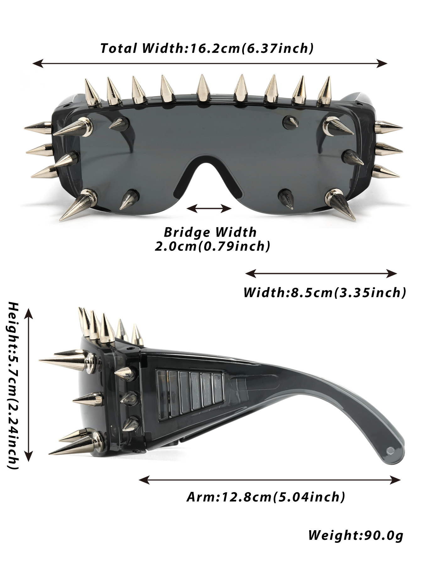 Lunettes de soleil amusantes noires européennes et américaines, style dopamine populaire, visage amincissant, mode tendance, lunettes de soleil, lunettes de soleil d'aviateur