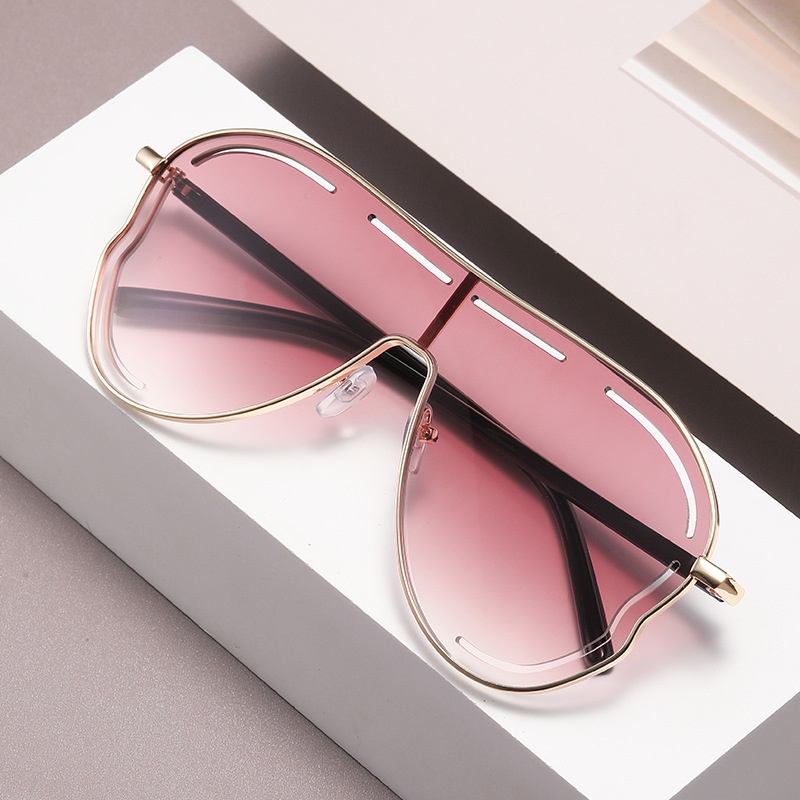 Lunettes de soleil à monture large en alliage pour hommes et femmes, de haute qualité, nouvelle mode, marque de créateur, rétro, UV400, lunettes d'extérieur
