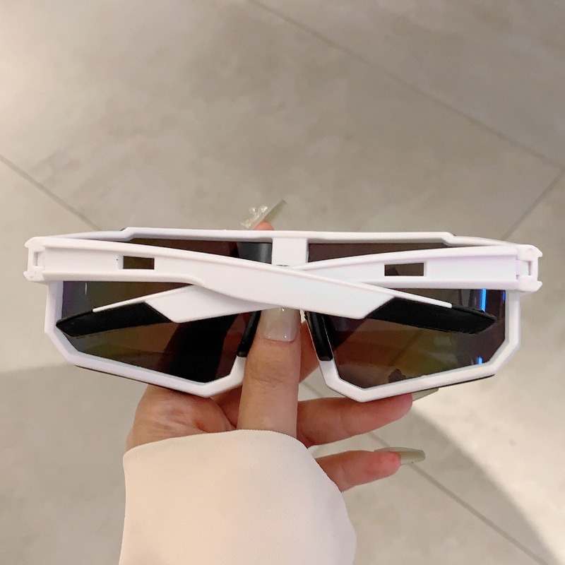 Nouvelles lunettes de soleil intégrées à grande monture colorées pour le cyclisme, lunettes de soleil coupe-vent pour les sports de plein air, la randonnée et le ski