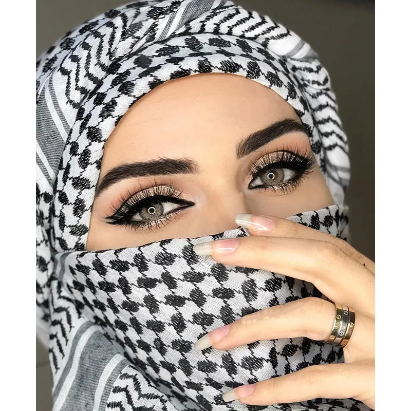 Foulard Hijab tactique militaire dans le désert, foulard musulman, Keffiyeh arabe islamique, foulard de tête et de cou pour hommes et femmes, nouvelle collection 2024