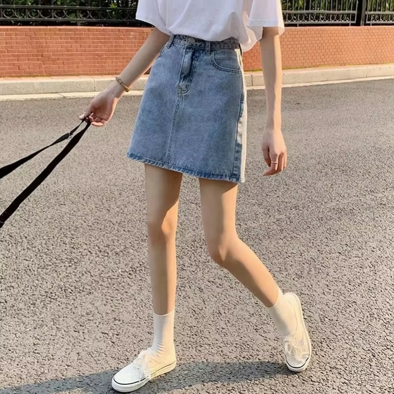 Été Denim jupe courte pour femmes haute Wiast Sexy sac serré jupes de hanche dame coupe ajustée Y2K femme jupes en jean court DURIKIES