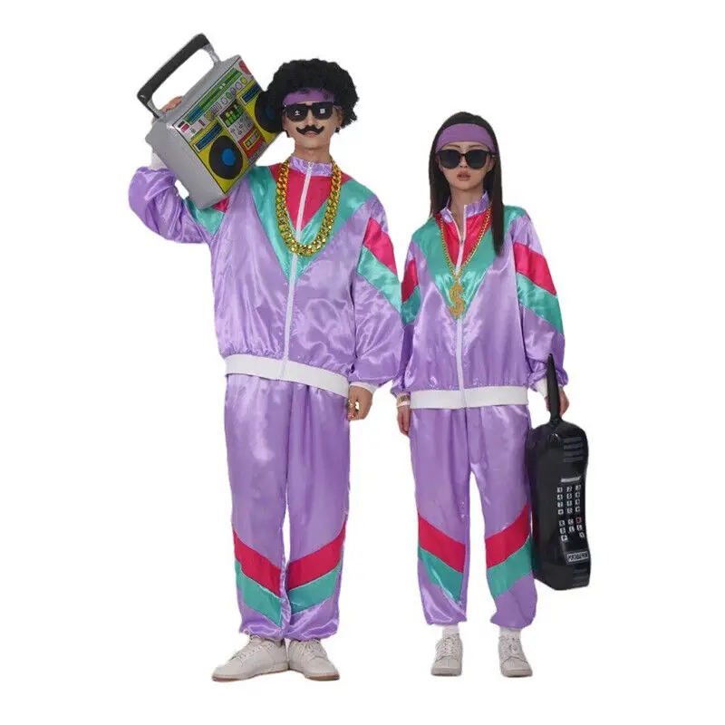 Costume de déguisement pour homme, tenue de sport pour adulte, style années 80 et 90, 303