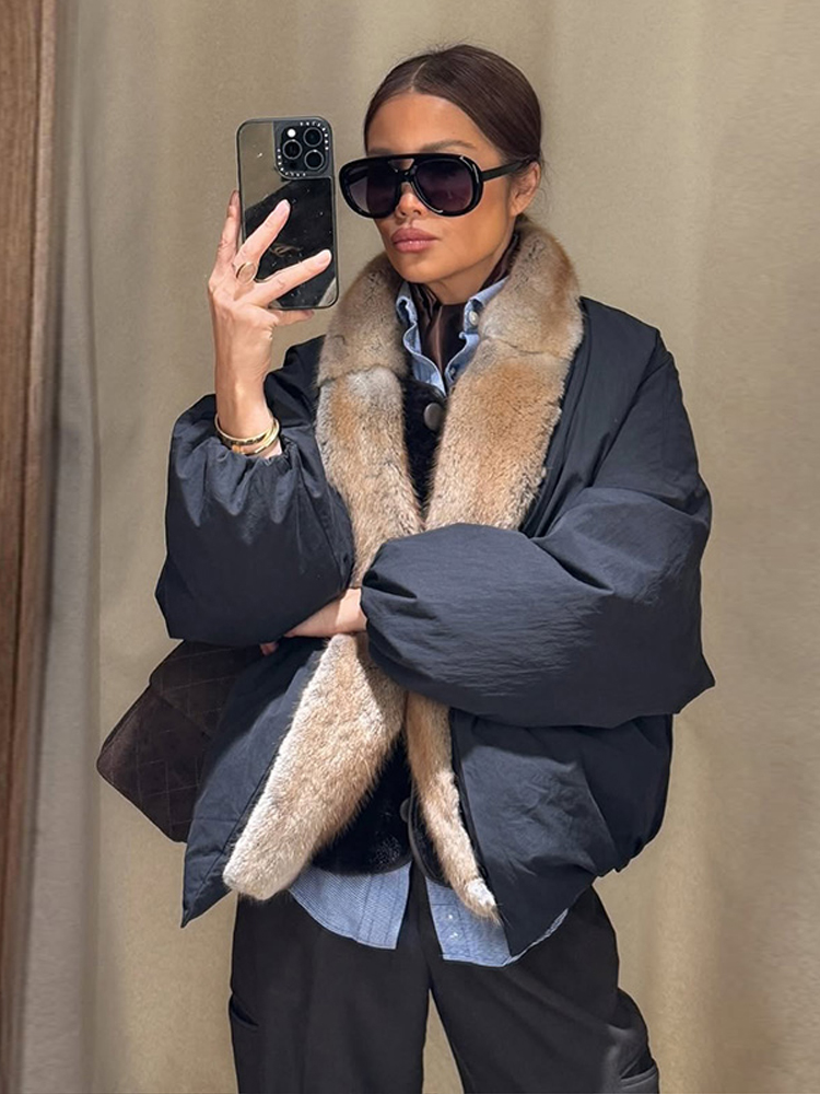 Manteau épais décontracté pour femme avec col en fausse fourrure, manches longues, fermeture éclair, coupe ample, veste chaude, manteaux d'hiver pour femme, mode 2026