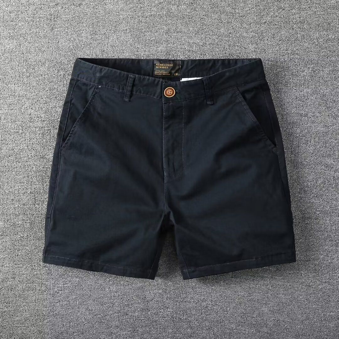 Nouveau 2026 Short d'été coréen pour homme, coupe slim, polyvalent, style utilitaire rétro, élégant, mi-court et tendance