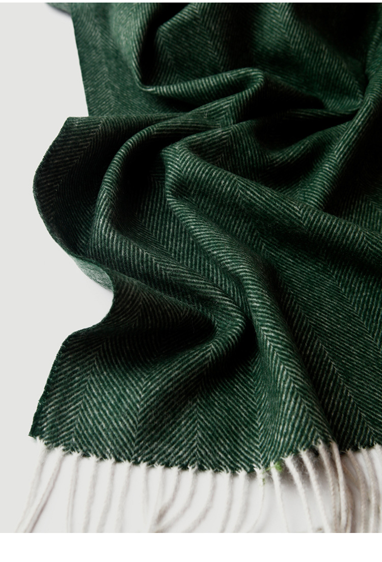 Naizaiga 10% cachemire 90% laine vert bleu clair grand châle pour femme couverture BK2
