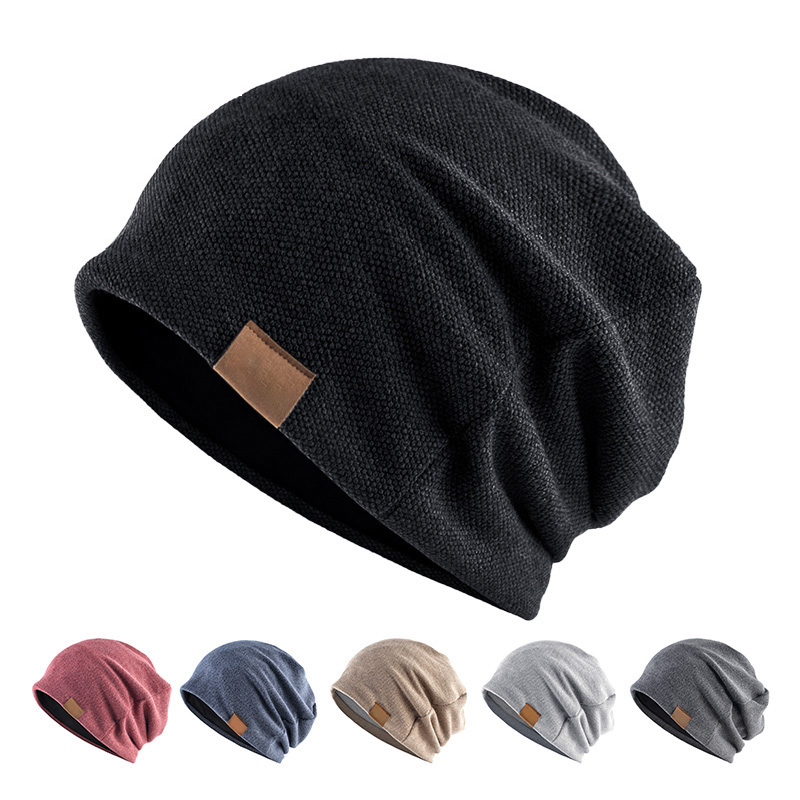 Bonnet ample unisexe pour hommes et femmes, bonnet pull chaud, casquettes Skullies décontractées, rétro, hip hop, automne, hiver