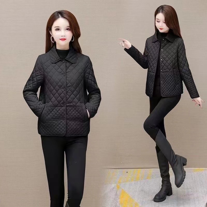 Nouveau automne hiver manteau mode femmes léger vers le bas coton garder au chaud mince veste femme coréenne vêtements d'extérieur décontractés hauts
