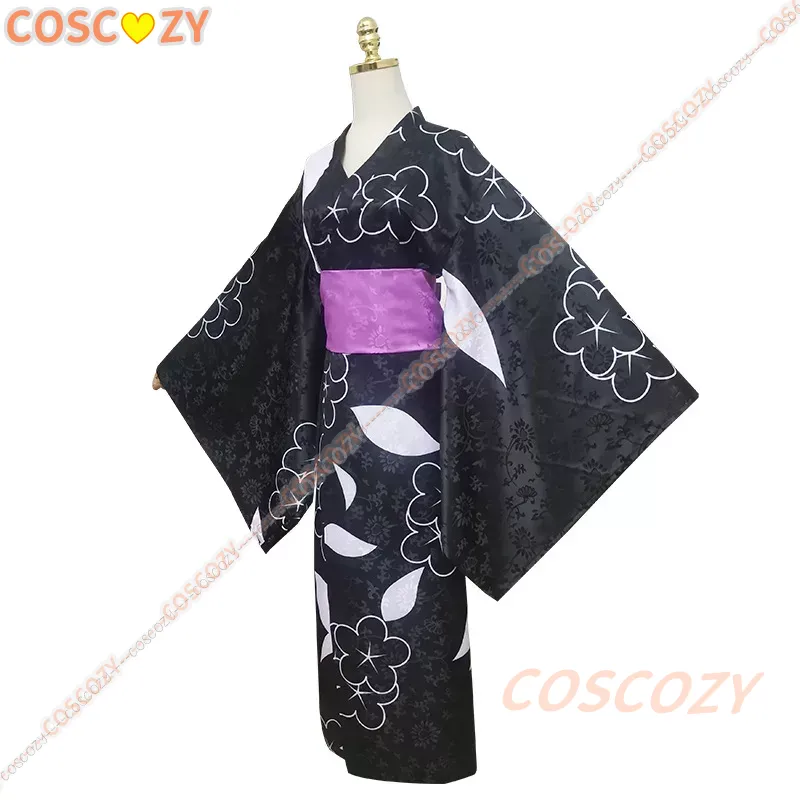 Costume de Cosplay de Dessin Animé Marin Kitagawa, Kimono Noir Mignon Imbibé d'Uniformes de ixd'Halloween