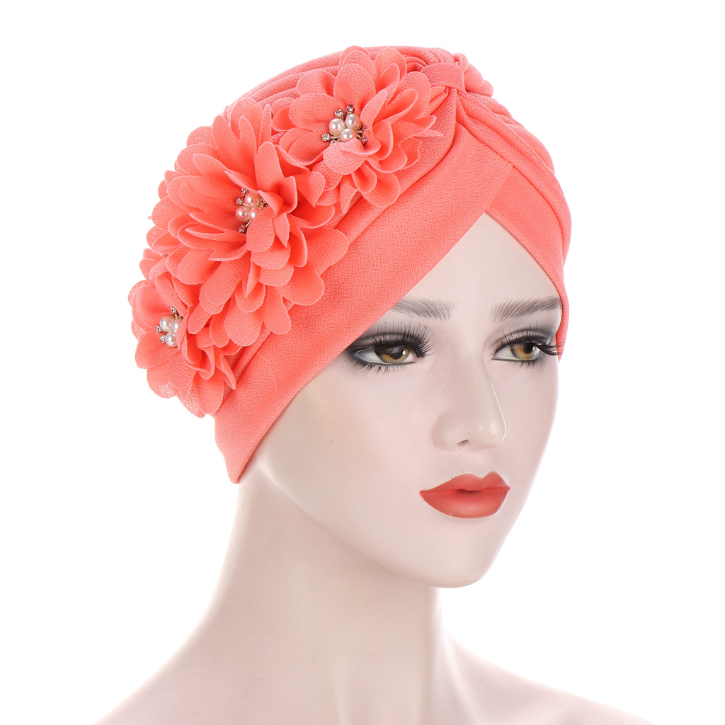 2020 coton solide plis perle musulman turban écharpe femmes islamique intérieur hijab casquettes arabe enveloppement tête femme musulman turbante mujer