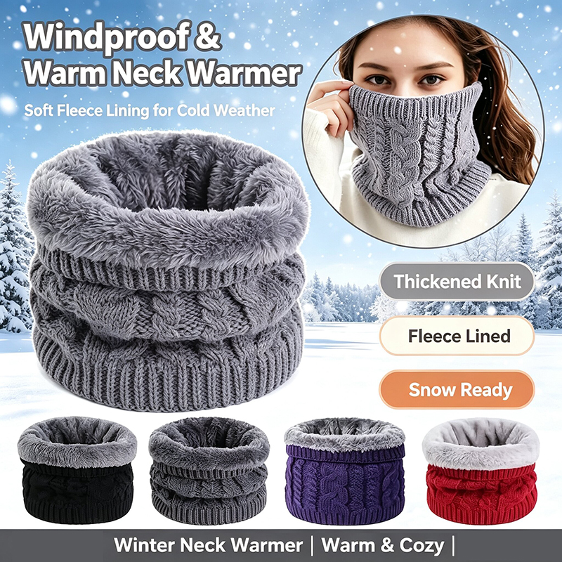 Écharpe Chauffante en Fibre de Polyester Tendance, Idéale comme Accessoire Confortable pour l'Hiver pour Hommes et Femmes par Temps Froid