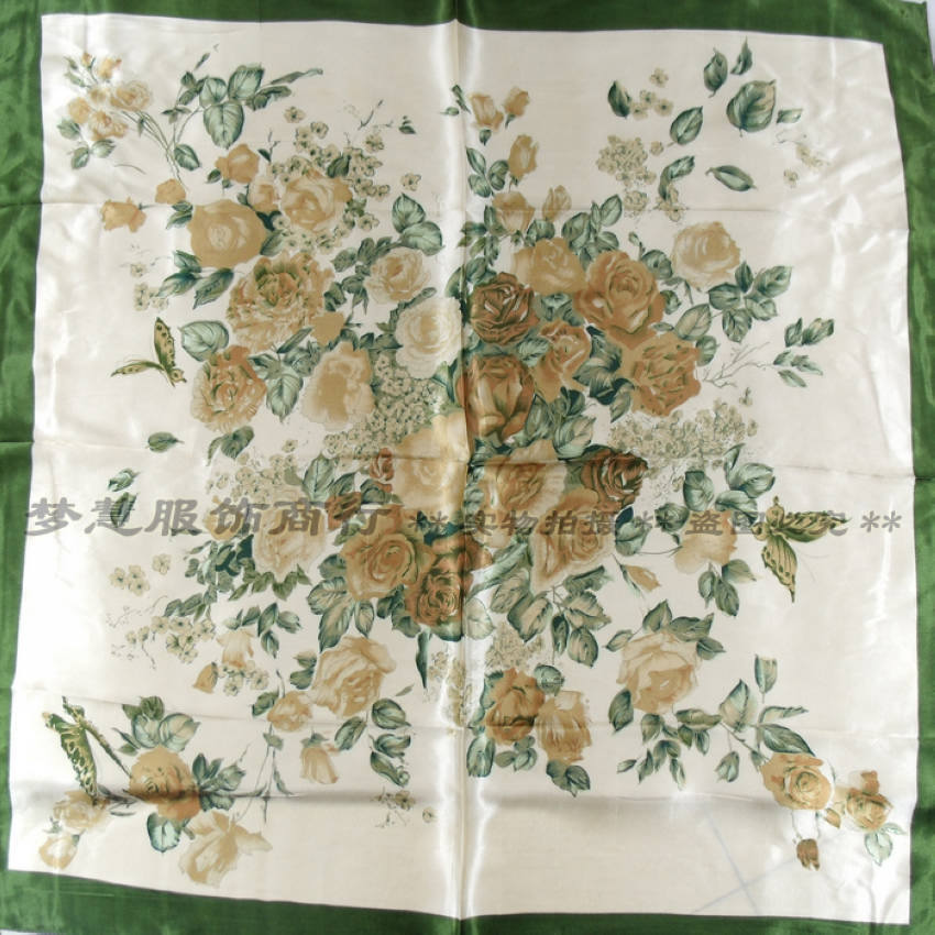 Lenco-Écharpe en satin rose pour femme, 90x90cm, multicolore, châle pour dames, mouchoir à la mode, printemps