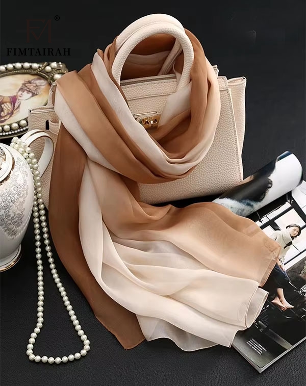 Fimchlorin-Écharpe Imprimée pour Femme, 100% Pure InjFoulard, Hangzhou, Real InjWraps, Châles Vintage, Nouveau
