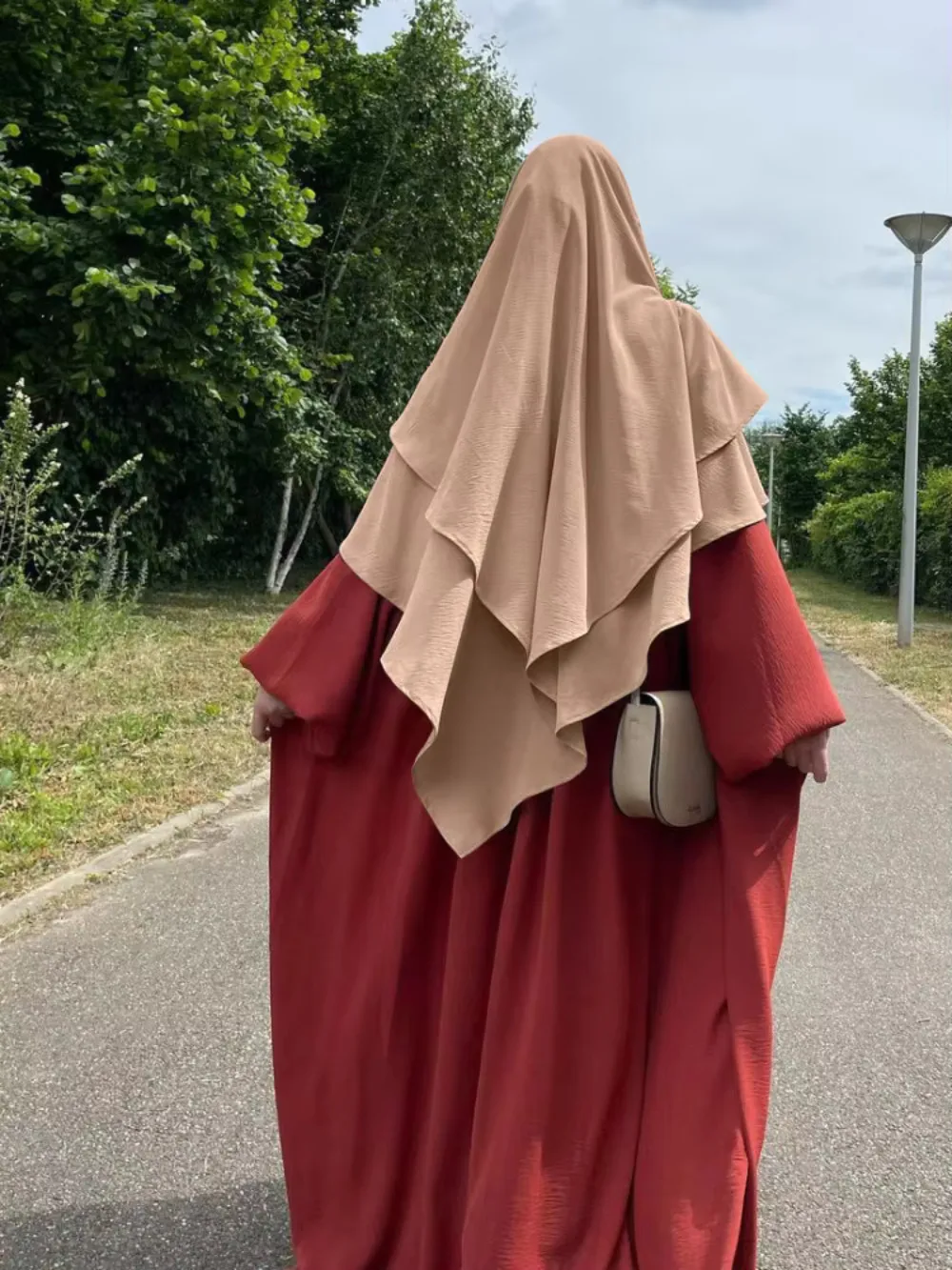 Long Khimar femmes Ramadan Eid musulman Long Hijab une pièce couvre-chef Jubha vêtements islamiques Hijabs Musulman vêtement de prière 2025