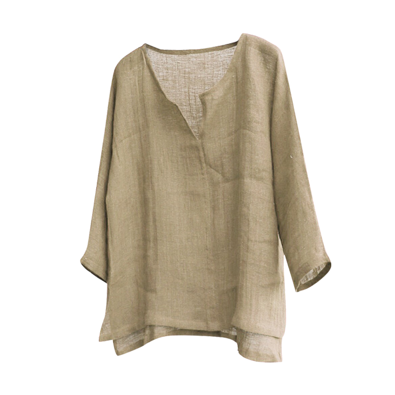 Chemises en coton et lin pour hommes, chemisiers à manches longues, chemises sociales pour hommes, col en v, chemise formelle blanche, chemises surdimensionnées, vêtements pour hommes