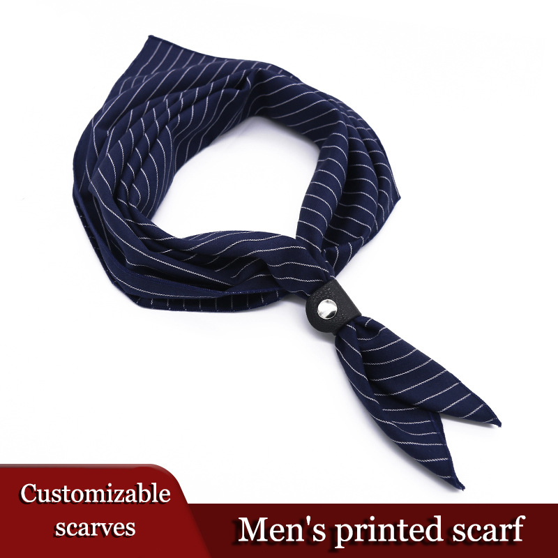 Petite écharpe carrée pour hommes, serviette d'affaires décontractée, en coton jacquard à la mode, tissage, tour de cou avec chemise, 60x60 cm, nouveauté 2022