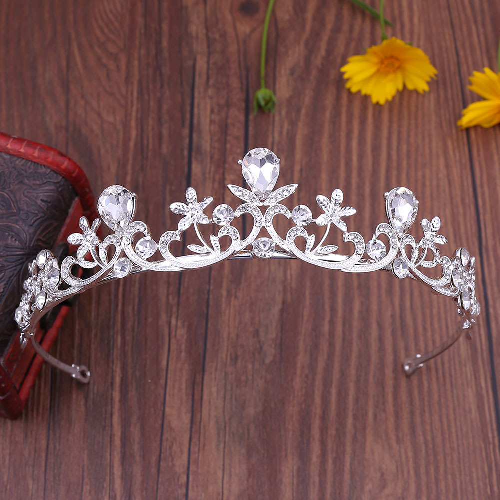 Diadèmes de luxe en cristal pour mariage, bandeaux de mariée pour femmes et filles, serre-têtes floraux en métal tendance, accessoires de cheveux vintage