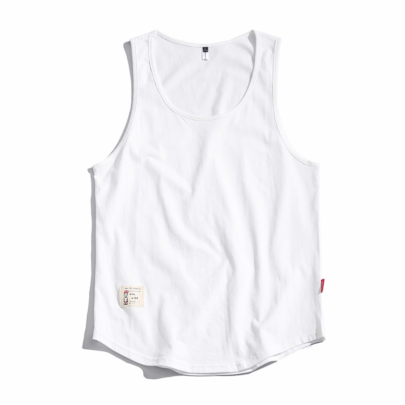 Débardeur en coton 5XL pour homme, ample et oversize, col rond, sans manches, style japonais, mode été, pour la plage et l'entraînement